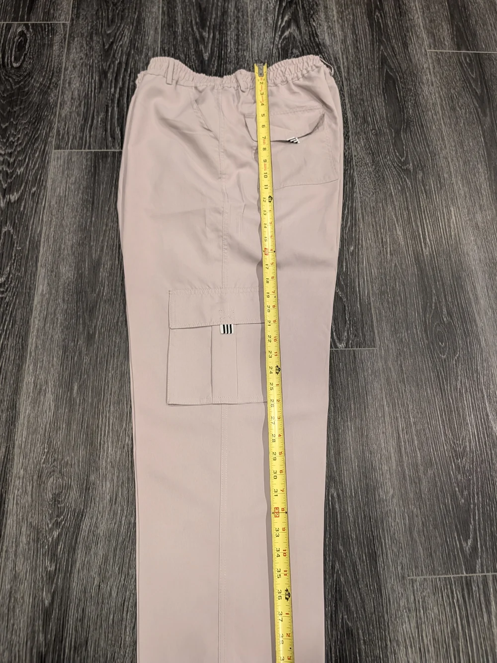 Men's Light Beige Cargo Pants - Casual Utility Style